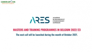 [Bỉ] Học Bổng Toàn Phần Bậc Thạc Sĩ Và Khoá Học Ngắn Hạn Của Học Viện Nghiên Cứu Và Giáo Dục Đại Học Bỉ (ARES) 2022/23