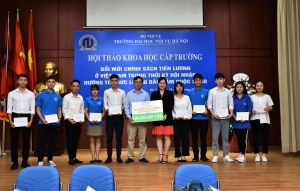 GPO trao tặng 10 suất Học bổng tổng trị giá 100.000.000 đồng cho sinh viên Đại học Nội Vụ