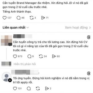 Bài tuyển dụng không có JD vẫn khiến 34.000 người lao vào xem