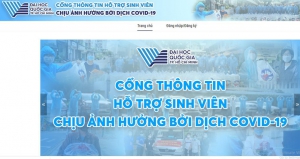 ĐHQG TP. HCM ra mắt Cổng thông tin hỗ trợ sinh viên bị ảnh hưởng của dịch COVID-19