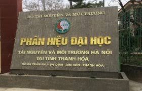 Phân hiệu trường Đại học Tài nguyên và Môi trường Hà Nội tại Thanh Hóa công bố điểm chuẩn 2021